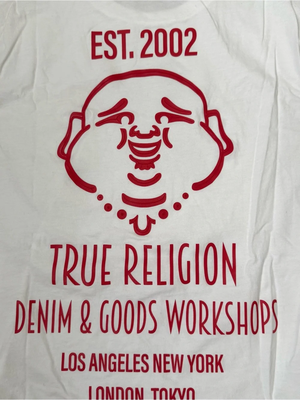 True Religion Buddha White Shirt